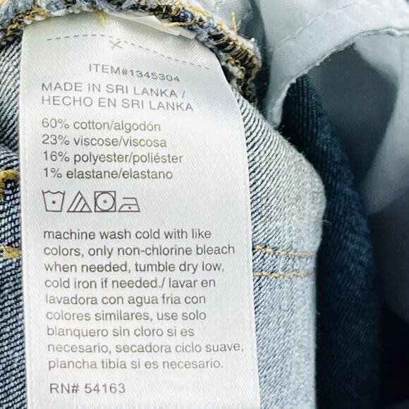 Calvin Klein Ankle Jeans Womens 4 High Rise Sandblast Wash Tapered Y2K Fit - Picture 13 of 13